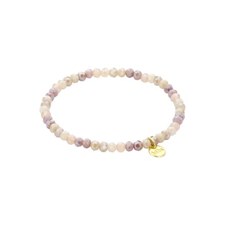 Biba Kralen Armband Mix Taupe/Bruin | 4 mm
