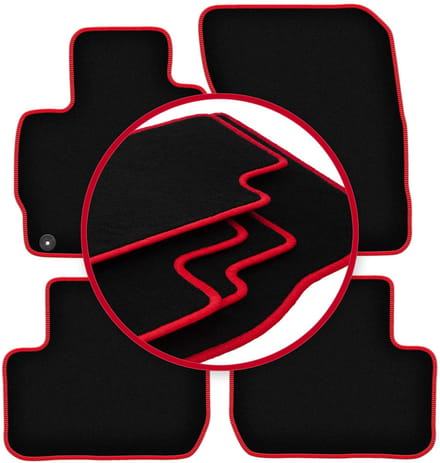 CARLUX-RED automatten voor: Mitsubishi Outlander III SUV (2012-)