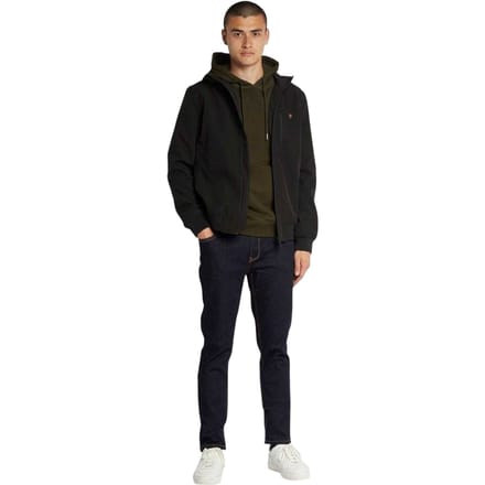 Farah Softshell-jas met capuchon voor heren (Zwart)