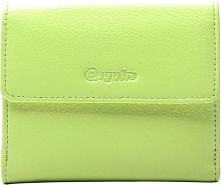 Esquire Leren Portemonnee Viktoria Little Wallet Lime Lichtgroen