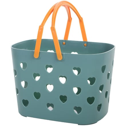 Draagbare Douche Caddy Mand Grote Capaciteit Gladdere Randen Plastic Douche Opbergtas voor gray
