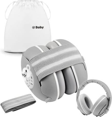 Gehoorbescherming baby hoofdtelefoon roze