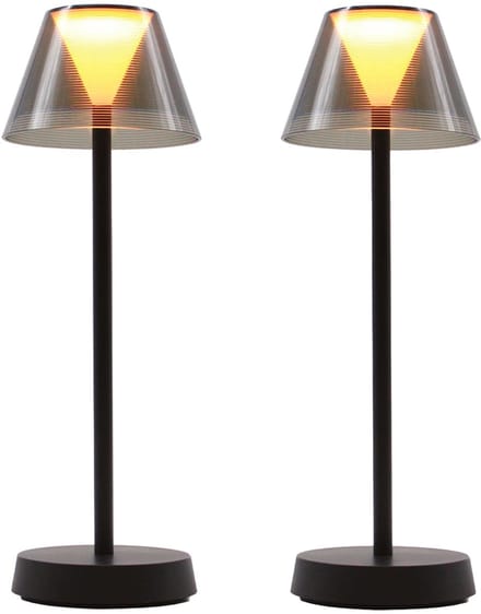 Set van 2 draadloze tafellampen H34CM BEVERLY X2