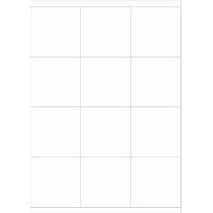 Schäfer Shop Select Universele etiketten, 70,0 x 70,0 mm = 3,5" disc, permanentklever, 1200 stuks