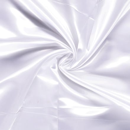 Naaistof Satijn - 100% Polyester - Wit - 100cm lang bij 145cm breed - 1 meter