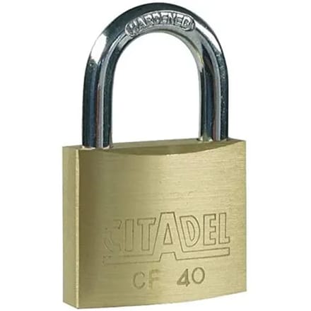 Abus Hangslot Met Sleutel Cf40 - Massief Messing Voor Kluisje - Behuizing 40 Mm