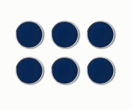 Mustard - The buttons - Magneten - Set van 6 - Navy