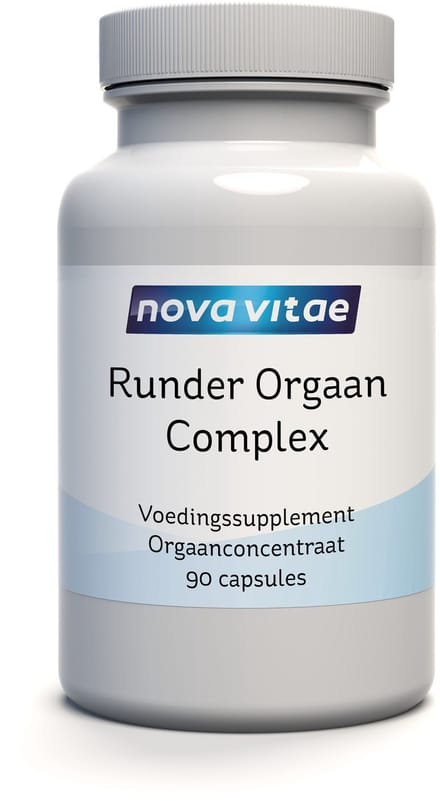 Nova Vitae - Runder Orgaan Complex - Grasgevoerd - Beef Organ Complex - Lever - Nier - Hart - Pancreas - Milt - 90 capsules