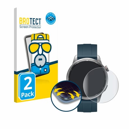 BROTECT - Screenprotector voor realme Watch S2 - Folie Beschermfolie matte volledig dekking 2 Stuks