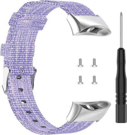 Nylon bandje - geschikt voor Garmin Forerunner 45 / 45S - lila