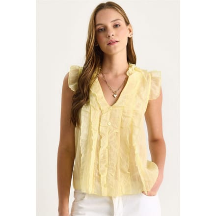 Rimpel Drapé V-hals Blouse