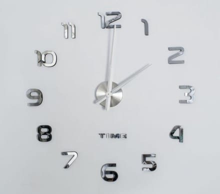 Moderne grote 3D wandklok - 60 tot 130 cm