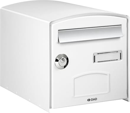 Dubbele Brievenbus - Koepel Model - Post Ontvangen - Innovatief Gebogen Design - 41 x 30 x 32 cm - Wit