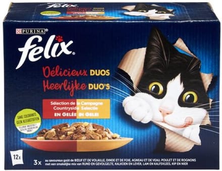3x Felix Doubly Delicious Smakenmix van het land 12 x 85 g