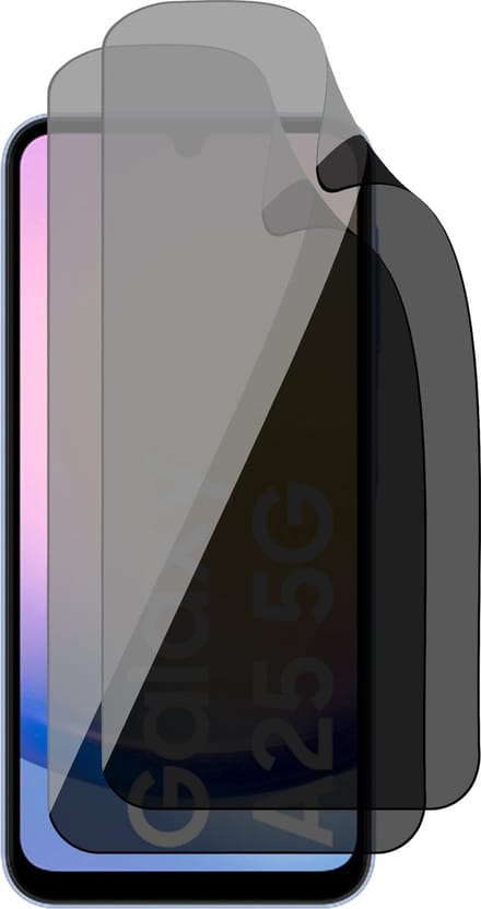 Privacy Screenprotector geschikt voor Samsung Galaxy A25 / A24 - 2x FlexGuard Screen Protector