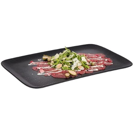 GGM Gastro (6 Stück) GN-Tablett 1/1 - NERO - Melamin - Höhe: 25mm - Schwarz