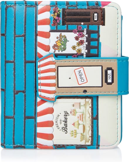 Shagwear Portemonnee - Compact Beugelportemonnee - Dames - Kunstleer - Vintage Bakery (0548sm)