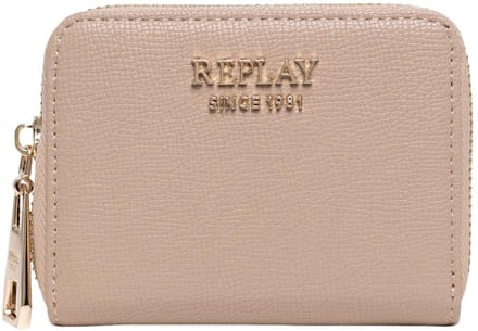 REPLAY portemonnee Zip Around Wallet Tannin beige