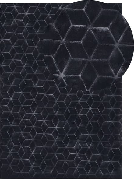 THATTA - Shaggy vloerkleed - Zwart - 160 x 230 cm - Polyester