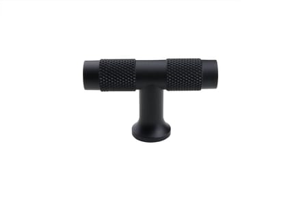 Lavuzo Kastknop T|model Zwart 50 mm | Per Stuk