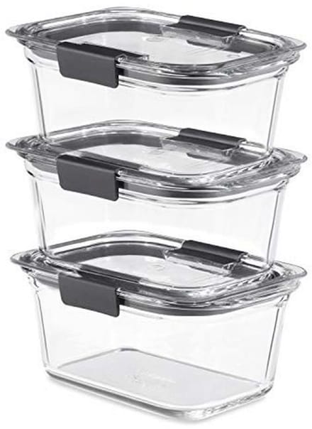 Foodstorage Containers met deksel 3-pack voor Opbergen en Verwarmen
