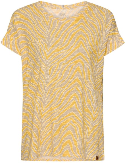 camel active T-Shirt met ronde hals - Maat - Geelwomenswear-M