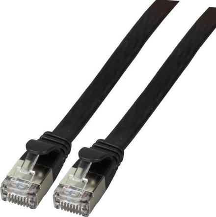 EFB NORDIC EFB-Elektronik patch cable - 25 cm - black - Zwart - 0.25m