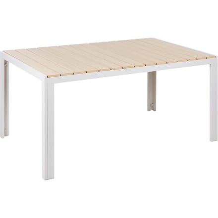 COMO - Tuintafel - Lichthout - 90 x 150 cm - Kunsthout