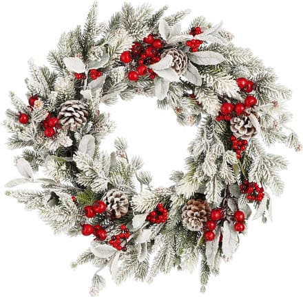 Belfort wreath green - h11xd50cm