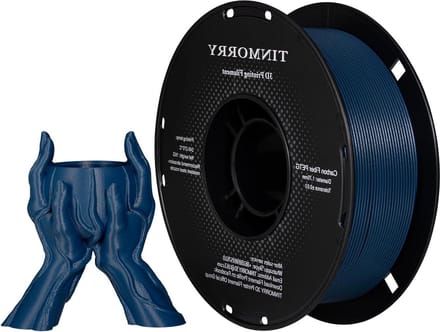 PETG Filament 1.75mm Carbon Fiber Blue TINMORRY 3D Printing Materials - FDM Printer 1kg Spool