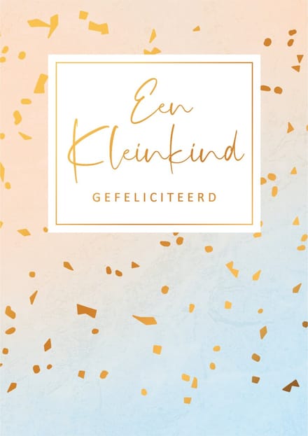 Kaart - Gold Rush - Een kleinkind, gefeliciteerd - GLD003