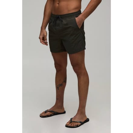 Pocket Detail Mid Length Swim Short | Khaki | Size XL