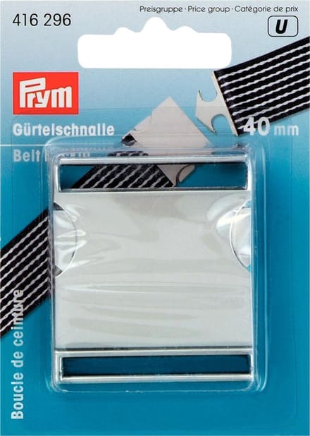 PRYM Ceintuurgesp 40 mm zilverkleurig mat 416296 - Prym