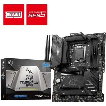 MSI MAG B760 TOMAHAWK WIFI Moederbord - Intel B760 - Intel LGA1700 - DDR5 RAM - ATX