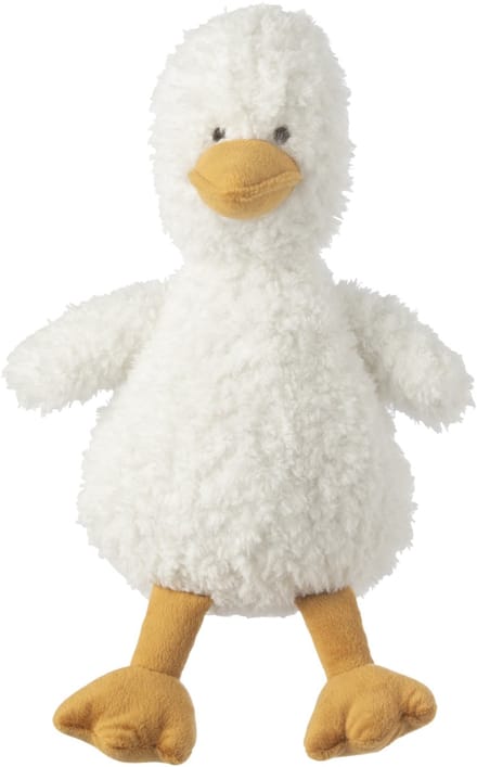 J-Line knuffelbeer Eend Staand - polyester - wit/geel - large