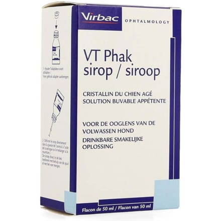Virbac Vt Phak Siroop Ooglens Hond Drinkbare Oplossing 50ml