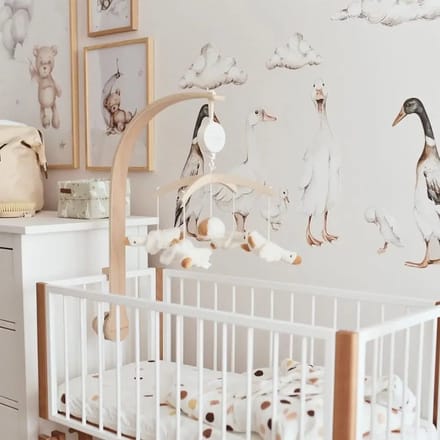 Stickers voor baby's Dekornik White Ducks Return To Innocence
