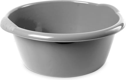 Hega Hoger Afwasteil - 10L - rond - zilver - 38 x 16 cm - afwasbak