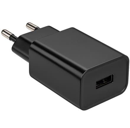 USB oplader - 1.000 mA - Zwart - Allteq