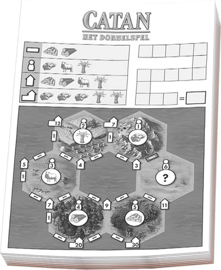 999 Games - Catan - Scoreblokken Catan: Het dobbelspel - Scoreblok