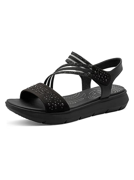 Jana Coshy Dames Sandaal 8-28771-46 001 H-breedte Maat: 37 EU