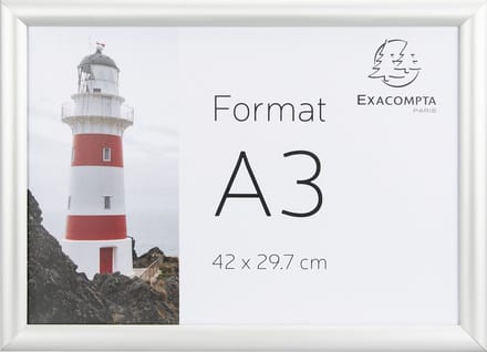 Exacompta 5x Aluminium muurlijst A3 - Zilver - 8394358D