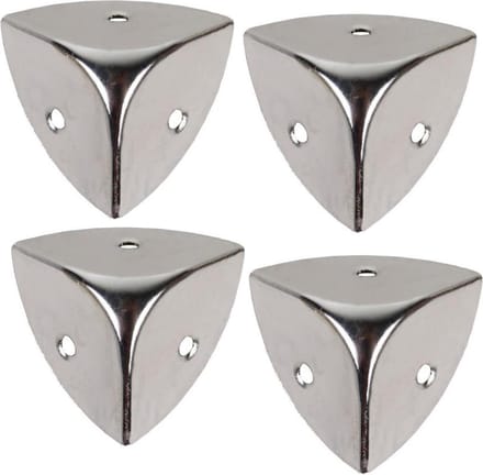 I-FIX kofferhoek / kisthoek 25mm gepolijst metaal | 4 stuks