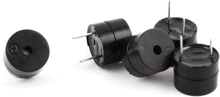 Elektronische Buzzer - Alarmzoemer Pieper - Waarschuwing Geluid - 2 Terminal - 10 g - Zwart