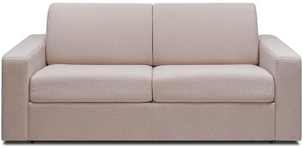 Vente-unique 3-zits-slaapbank van beige stof COGLIO