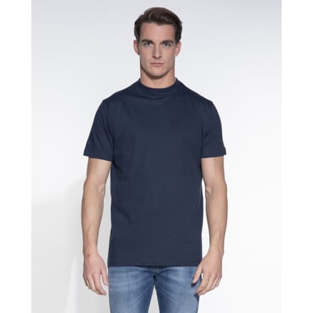 Slater 2510 - BASIC 2-pack T-shirt ronde hals korte mouw navy S 100% katoen
