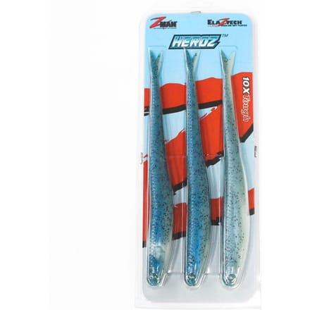 Zman Soft Lure HeroZ 10 Inch 3 per Pakket Nuked Pilchard Glow (8170)