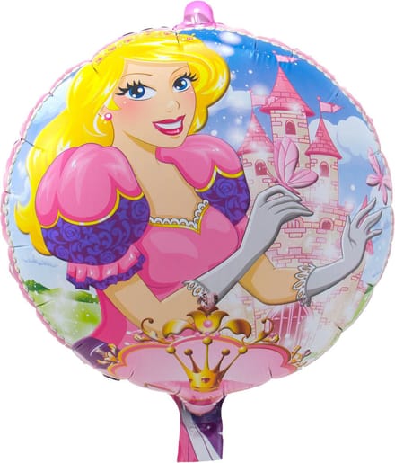 Roze Prinses Folieballon - 46cm