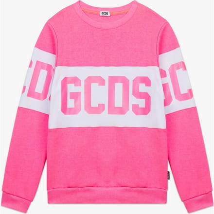 Crewneck sweatshirt band logo baby / fuchsia