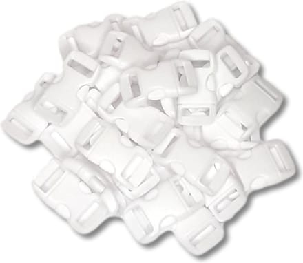 Ilènne - Paracord sluiting - Wit - plastic - 25 stuks - voor armband